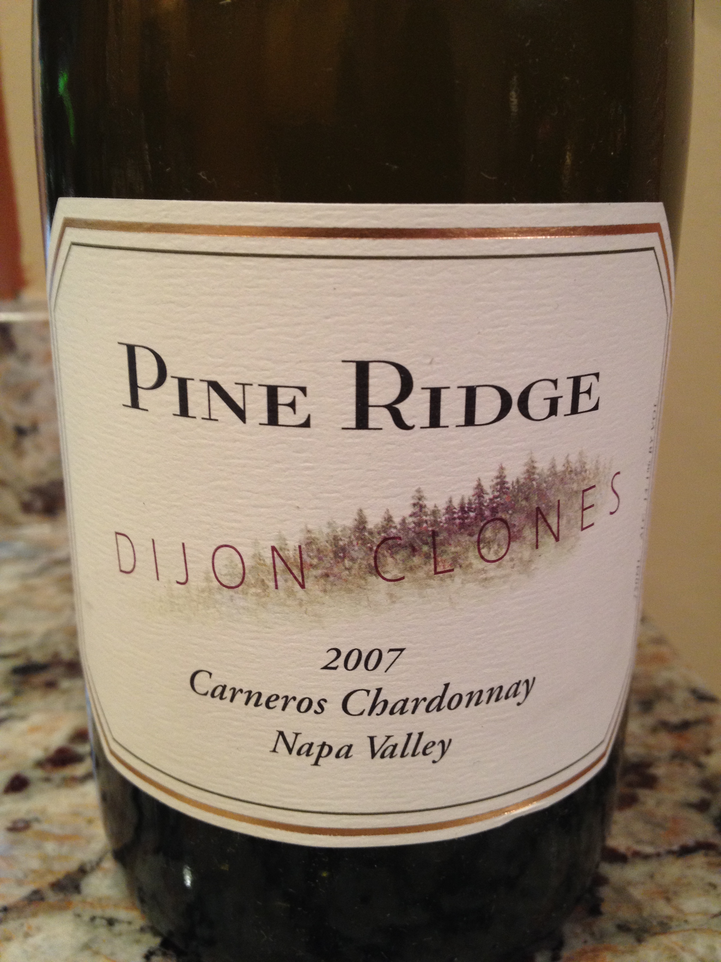 Bills Wine Wandering | 2007 Pine Ridge Dijon Clones ...