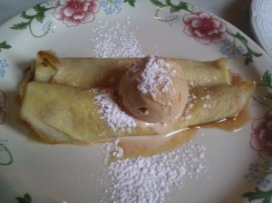 salted butter and caramel crespelle